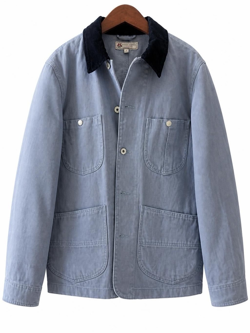 Wallace & Barnes by J Crew Lightweight Twill Chore Jacket Coat in Light Blue